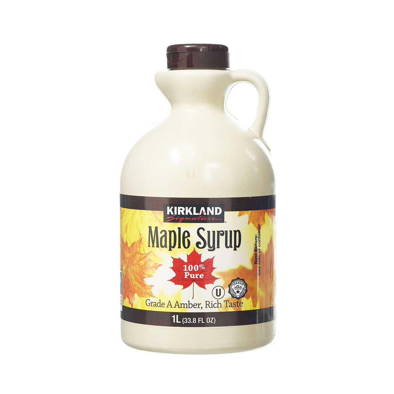 Kirkland-Signature-Canadian-Maple-Syrup-1L-Grade-A-Amber__11956.1754232665.jpg Kirkland Signature Canadian Maple Syrup - 1L - Grade A Amber - Image 1
